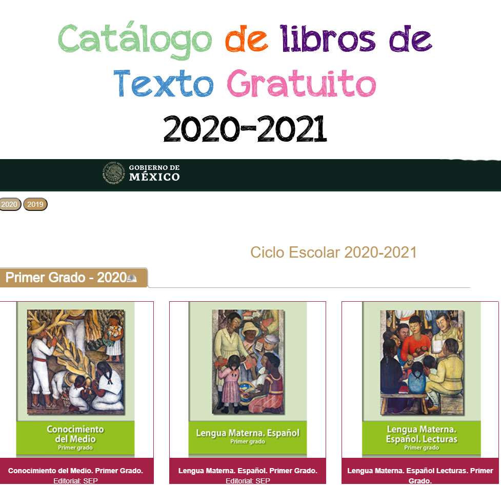 Libros de texto gratuito 2020-2021 SEP | Diario Educación