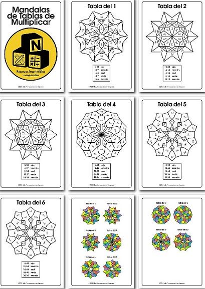 Mandalas Tablas De Multiplicar Tablas De Multiplicar Tablas De – NBKomputer