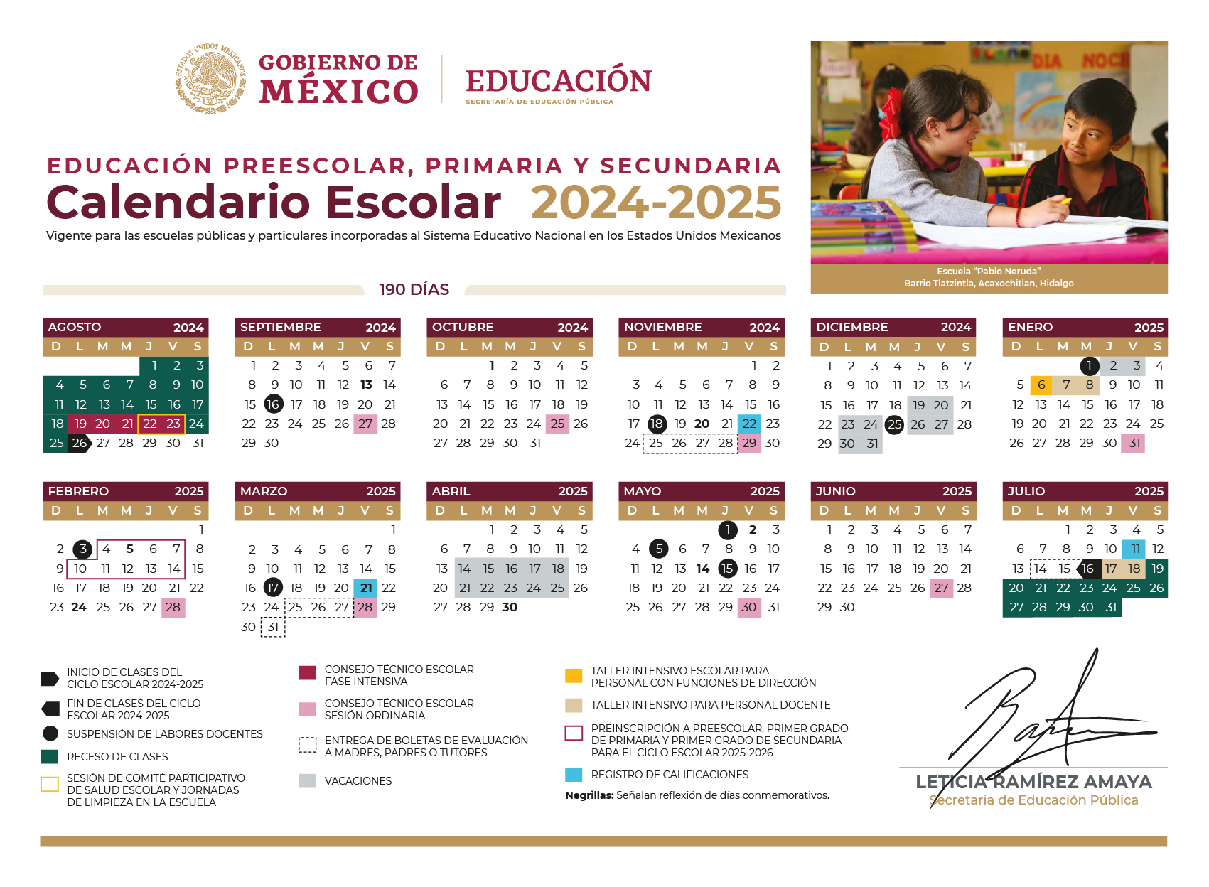 Calendario Escolar 20242025 Diario Educación